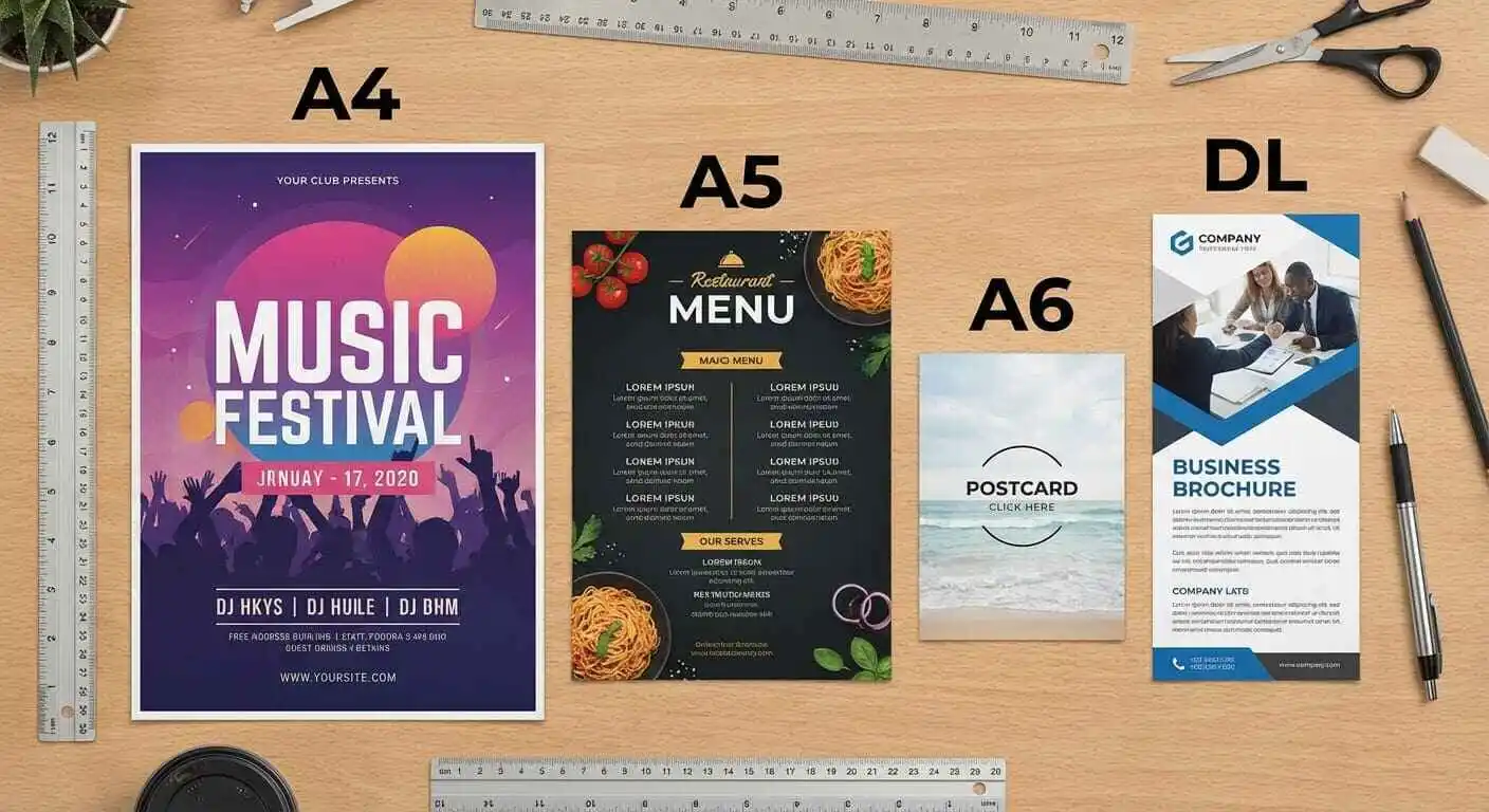Flyer Printing Sizes Guide: A4, A5, A6 & DL