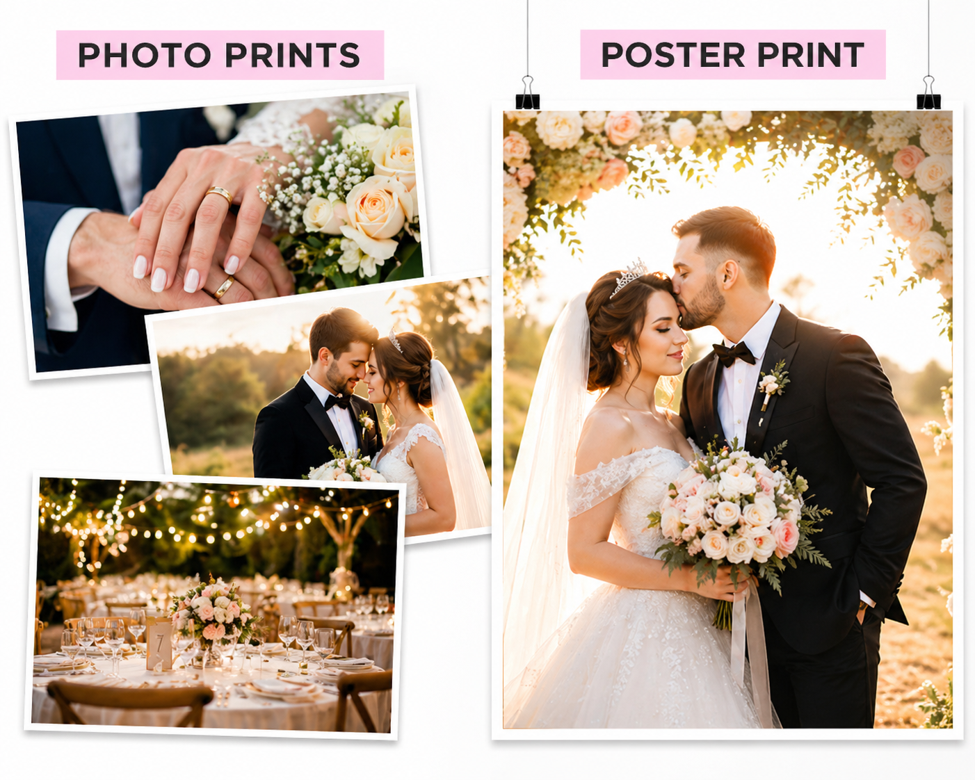 Wedding photo prints and poster printing services in Hayes London by LBG Print Shop