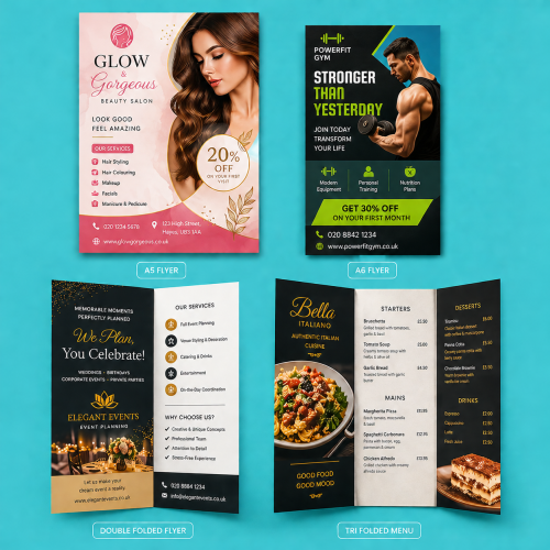 A5 Flyers & Folded Leaflet Printing Hayes London